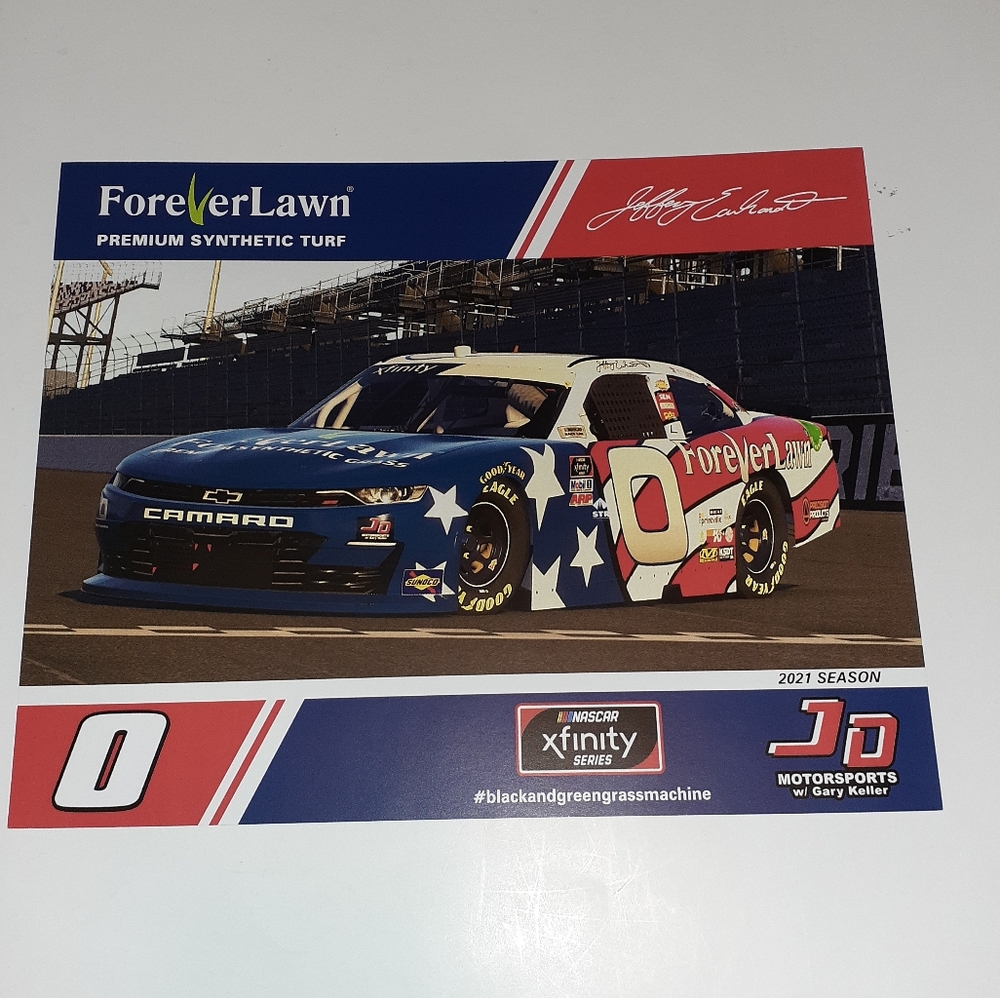 NASCAR Jeffrey Earnhardt Hero Card Postcard 2021